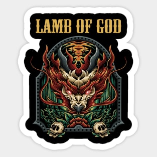 LAMB OF GOD BAND XMAS Sticker